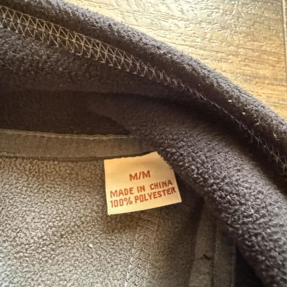 Tommy Bahama Jacket Mens M Black Full Zip Fleece Mock Neck Pockets Athleisure